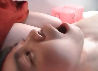 Cute chick from Japan and her submissive boyfriend