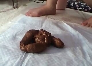 She will not get up from that floor until she shits