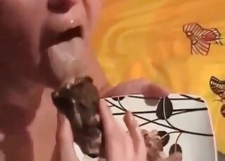 Delicious dessert for the superb fit starlet